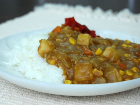 CURRY WITH CORN KHEEMA STYLE / コーン入りキーマ風カレー