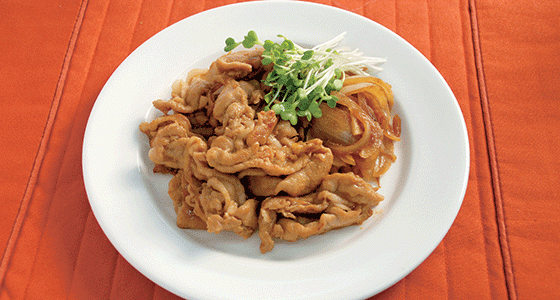 Shoga-Yaki (Pork Sauté with Ginger and Soy Sauce) <br/>豚のしょうが焼き